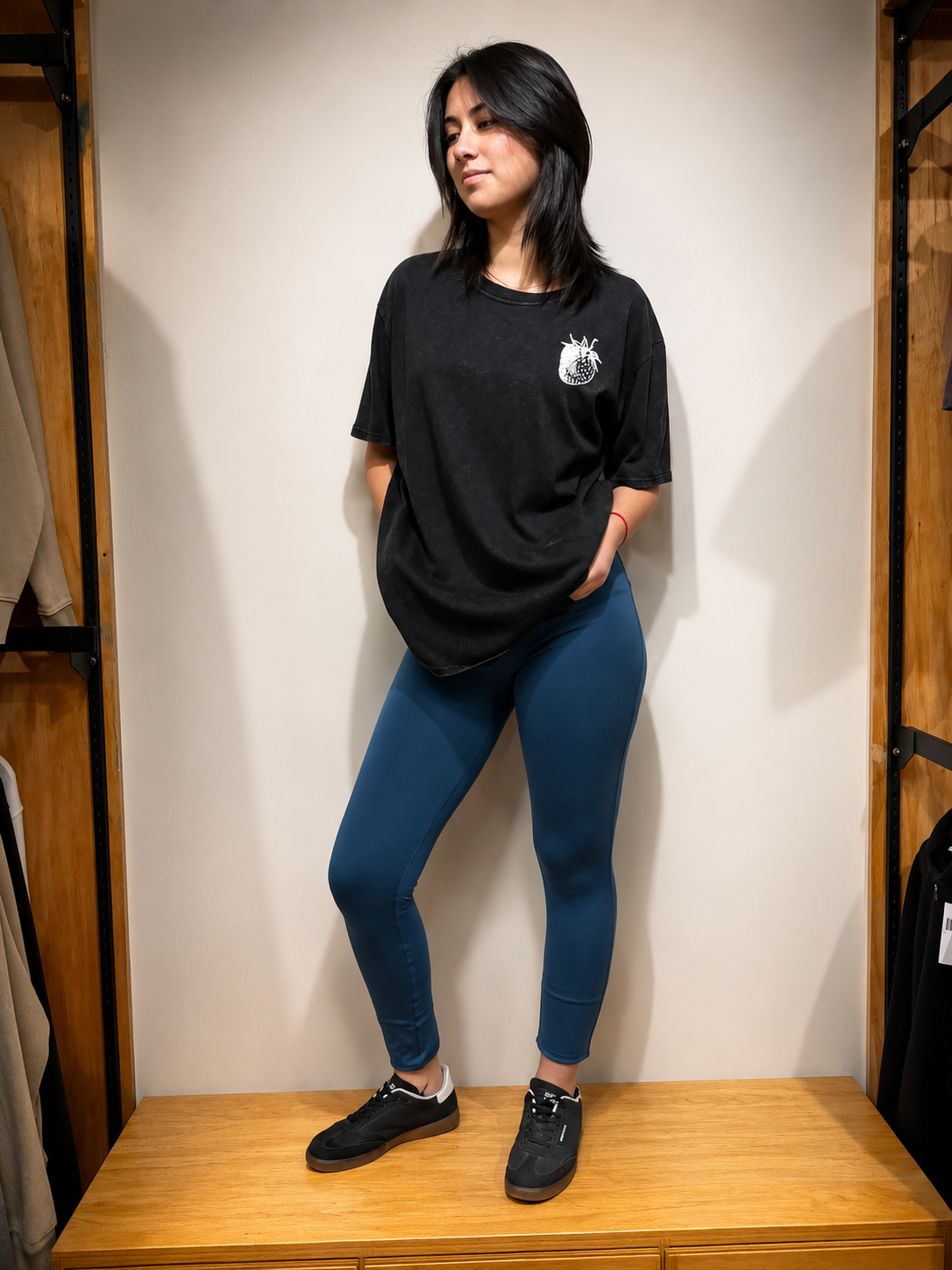 Polera Oversize Berry Washed
